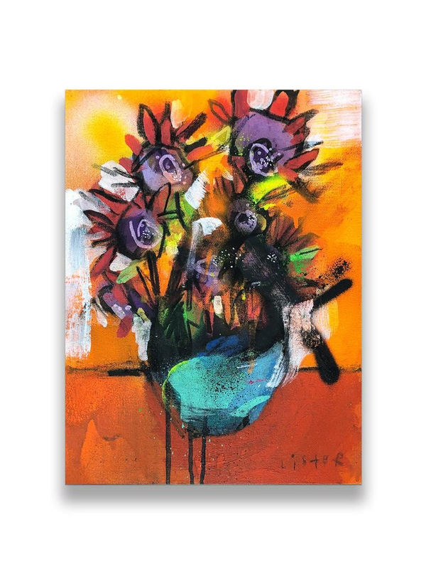 Anthony Lister, Fuck Flowers (#2), 2020