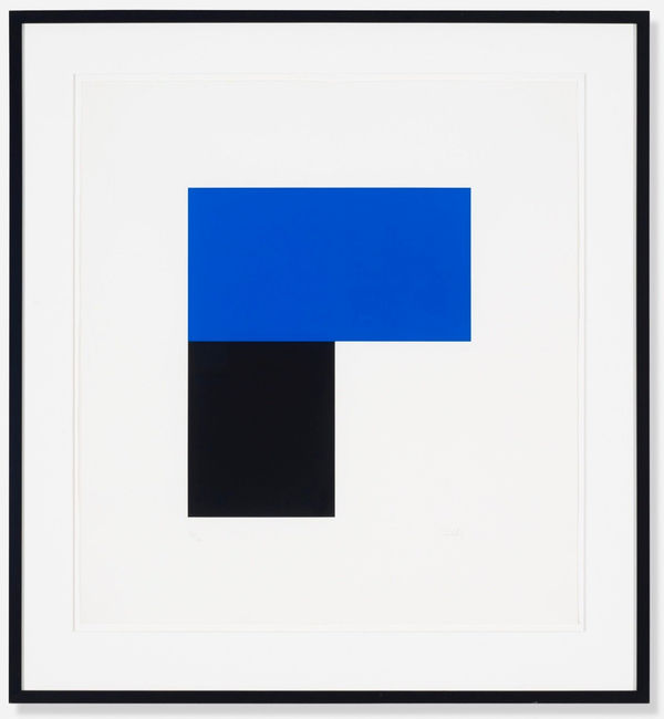 Ellsworth Kelly, Blue with Black II, 1972-74