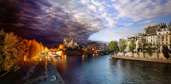 Stephen Wilkes, Pont de la Tournelle, Paris, Day to Night™, 2013