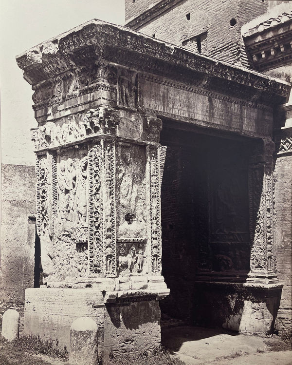 Bisson Freres, Arch of the Silver Smith, Rome Mammoth Plate, c. 1865