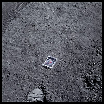 Michael Light, Image of Charles Duke's Family on the Lunar Surface (#58), 1999