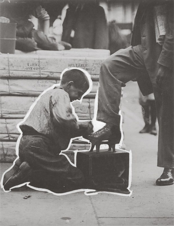 Lewis Wickes Hine, Bowery Bootblack, New York City, July, 1910