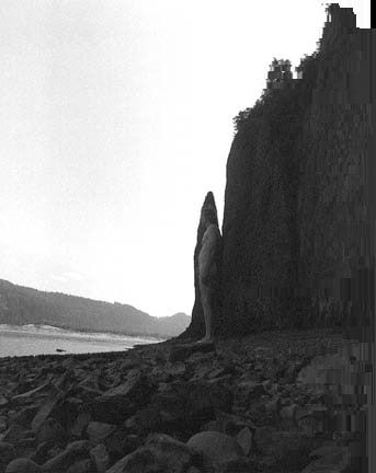 Arno Rafael Minkkinen, "Homage to Carleton E. Watkins," Cape Horn, Columbia River Gorge, Oregon, 2001