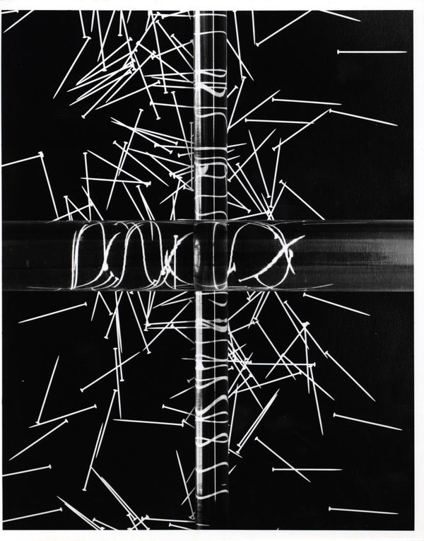 György Kepes, pins and glass dowl (photogram), 1973