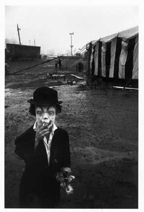 Bruce Davidson, Jimmy Armstrong Holding Flowers Outside Tent, 1958