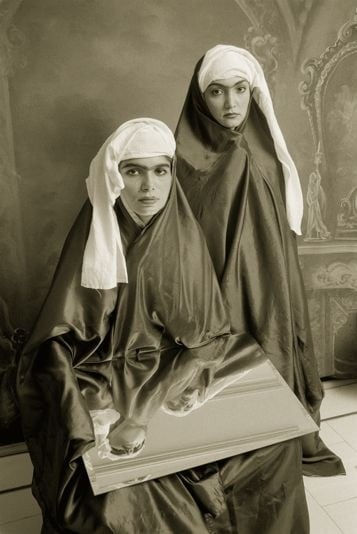 Shadi Ghadirian, Qajar (Mirror), 1998