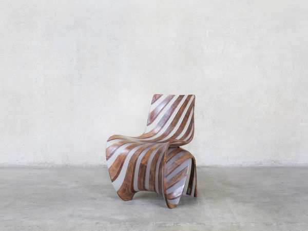 Joris Laarman, Maker Chair (Diagonal Resin and Wood), 2014