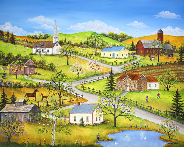 Sharon Mark, The Countryside in Spring, 1998