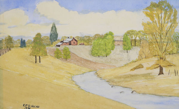 R.P.D. Hicks, Farmstead, 1948