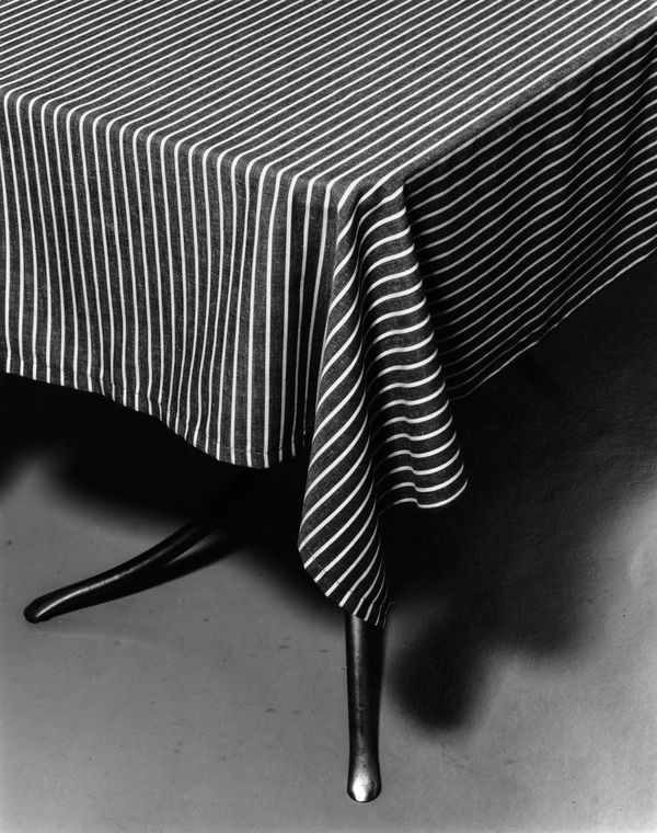 Jo Ann Callis, Table with Striped Cloth, 1981-83 printed in 2025