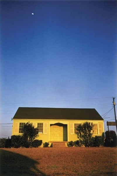 William Eggleston, Memphis [green house with moon], 1970
