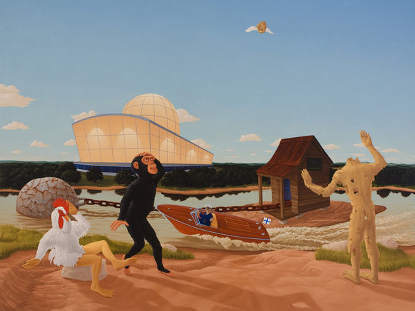 Steve Galloway, Didactic Painting #1, (Museum of the High Approach), 2007