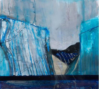 Barbara Rae RSA, Ice Wall, 2017