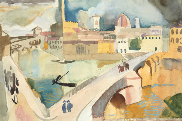 William Gillies RSA Florence, 1924 watercolour on paper 24.4 x 35.3cm
