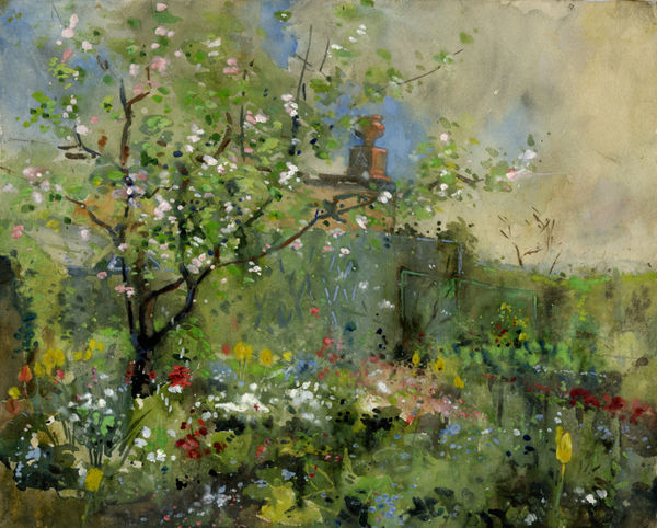 William Gillies RSA Daker’s Garden, c. 1916 pencil and watercolour on paper 23.7 x 29.2cm (support)