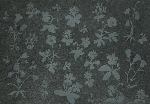 Mary Bourne RSA The Garden, 2017 Cumbrian slate 30 x 42 cm