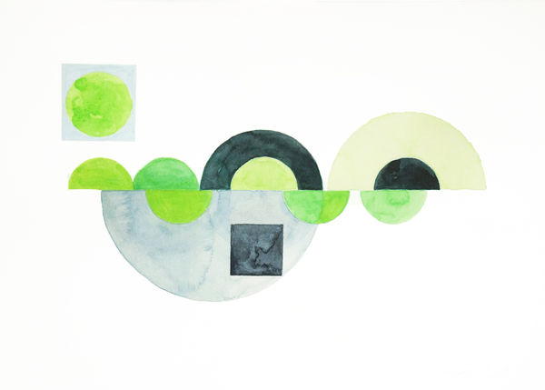 Jo Ganter RSA Untitled Green I, 2020 Watercolour on paper 25 x 35 cm