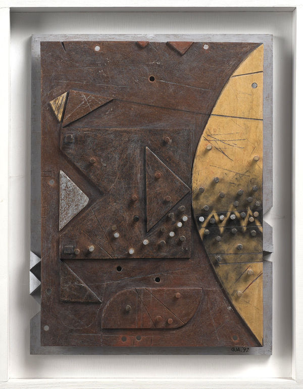 George Macpherson RSA Mainframe, 1997-8 Painted wooden construction Image: 48 x 36 cm Frame: 72 x 66 cm