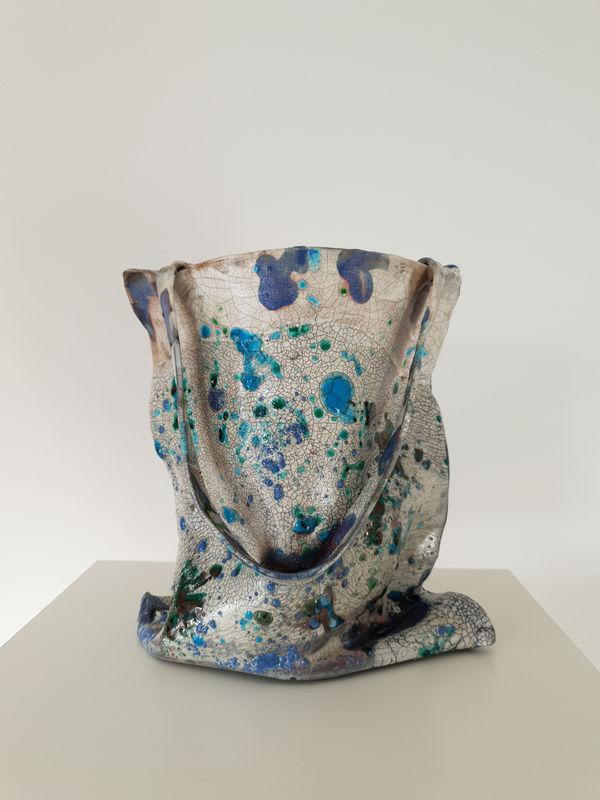 Kimberley Williamson Totally 100% Ethically Organically Made Ceramic, raku 20 x 20 x 13 cm