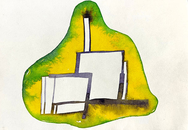 Gareth Fisher PRSA The Alessandria Series 29, 2000-01 Watercolour on paper 10 x 15 cm