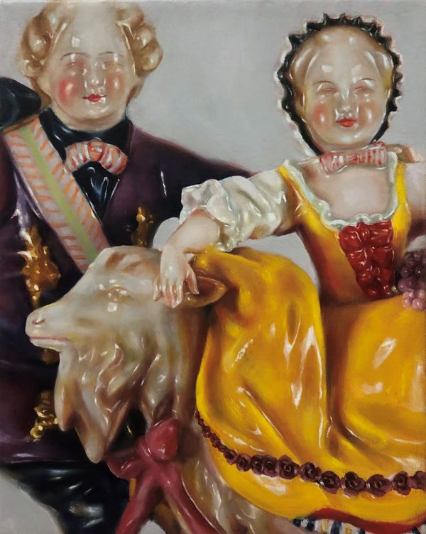 Kirsty Bell Dish Oil on canvas 25 x 30 cm