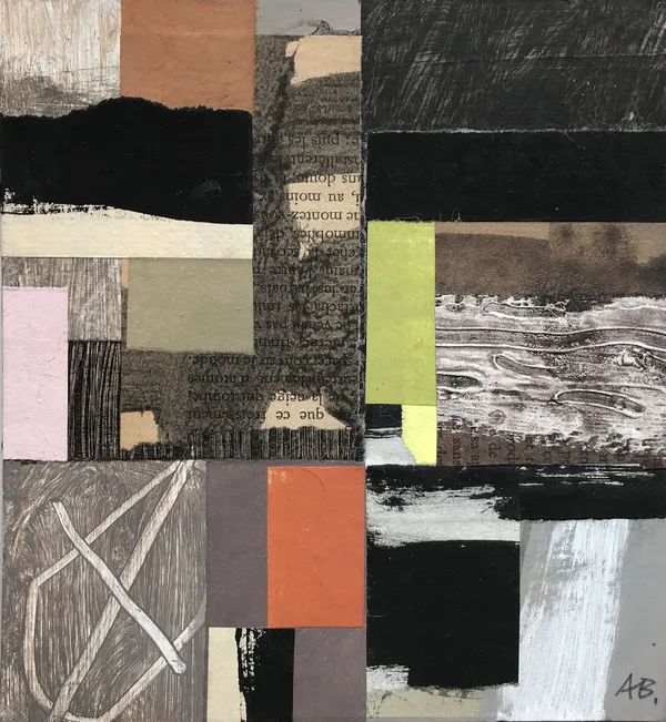 Alfons Bytautas RSA Proof Positive, 2021 Acrylic and collage on card 16 x 15 cm