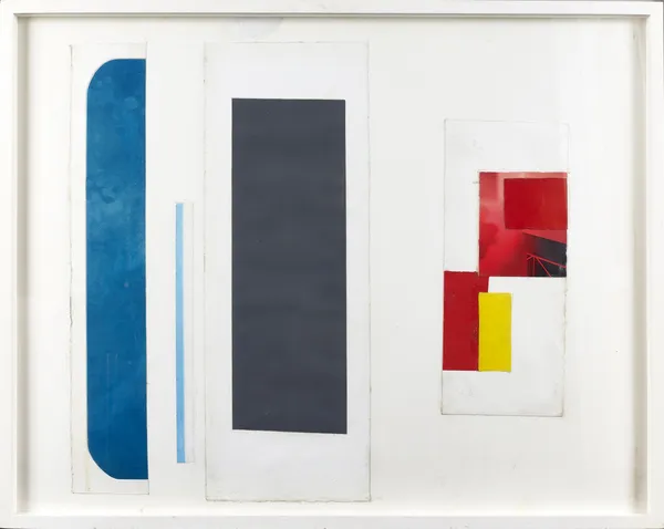 Philip Reeves RSA Outside and then the Inside Mixed media collage Framed size: 86 x 110 cm