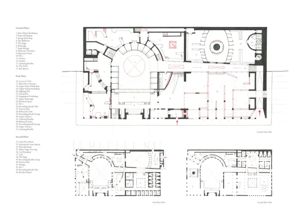 Siobhan Ironside Floor Plans, 2025 Digital print on paper from an original ink and pencil drawing 42 x 59 cm