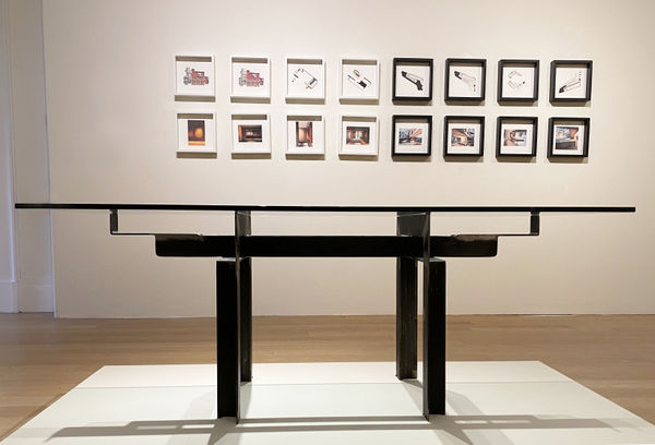 Richard Murphy RSA Table Made by The Blake Group, Metal Fabrication & Engineering. Steel and glass 88 x 90 x 175 cm