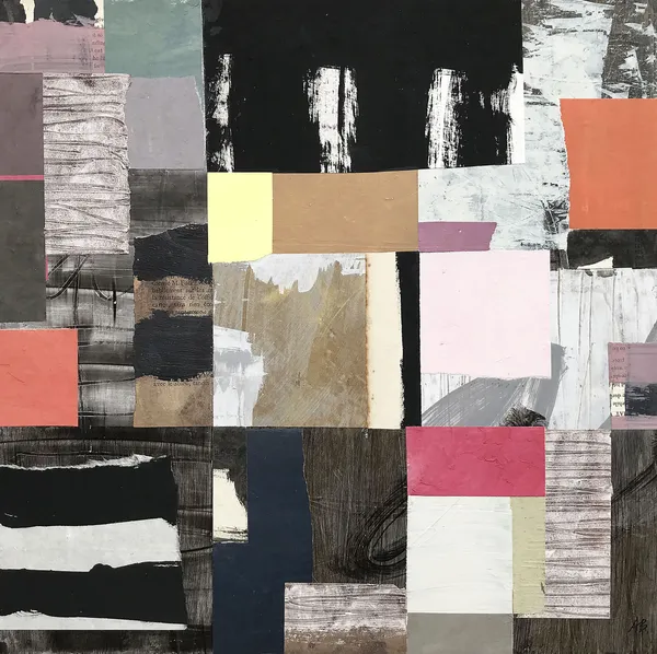 Alfons Bytautas RSA Transfiguration, 2021 Acrylic and collage on paper 38.5 x 38.5 cm