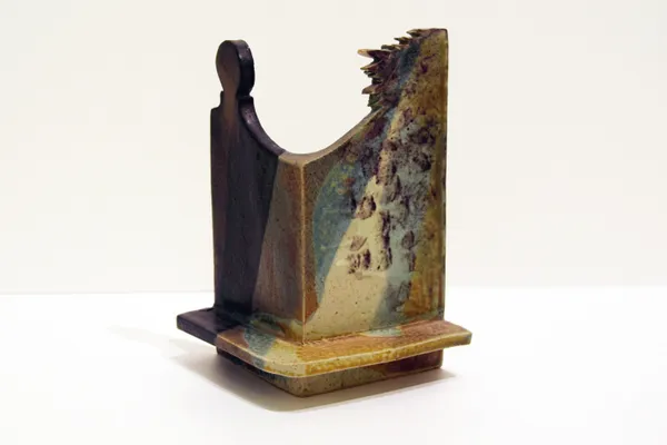 Frank Pottinger RSA Untitled (Screen with Ledge) Glazed ceramic 19 x 17 x 11.5 cm