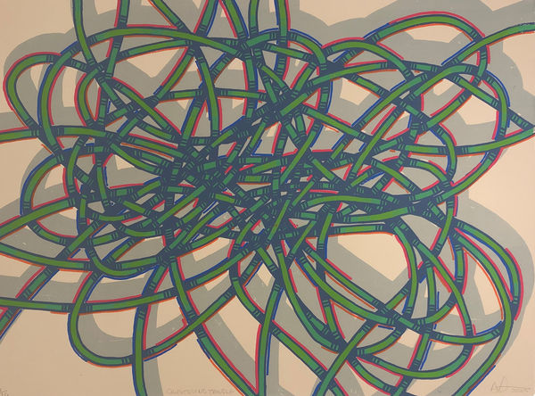 Arthur Watson PPRSA Glistering Tangle, 2023 Screenprint Image: 53 x 71 cm Framed: 72 x 91 cm Edition of 10