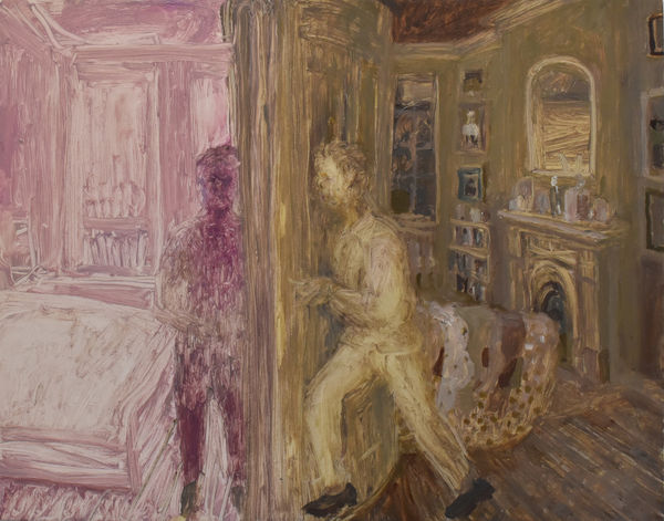 Robbie Bushe RSA The Curved Door, 2024 Oil on panel 28 x 35 cm