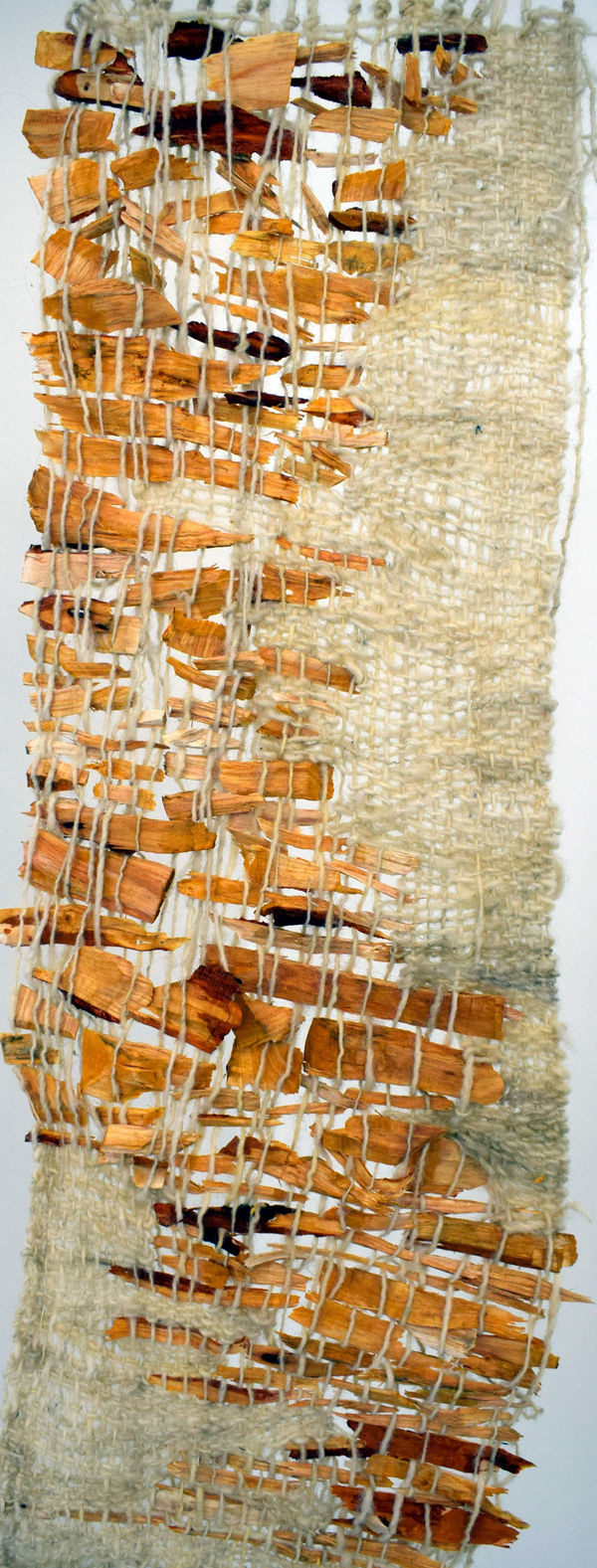 Sasha Ballon Birch Chip Landscape, 2022 Birch, wood, wool 60 x 30 cm