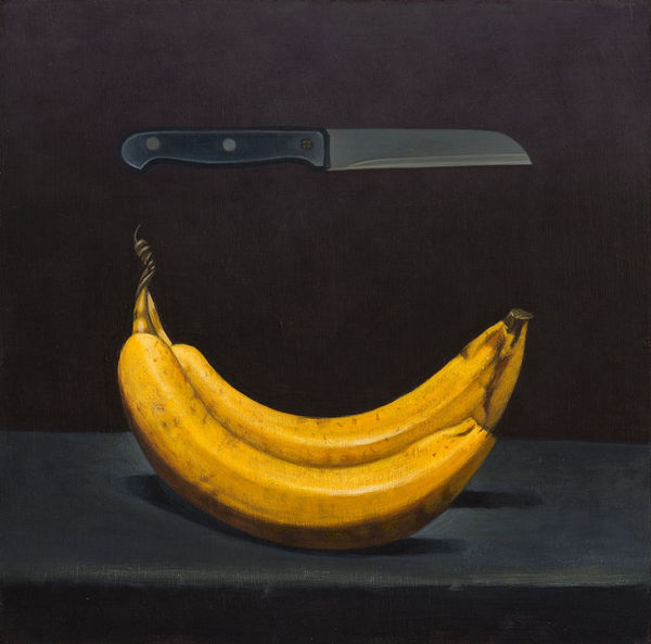James H. Fairgrieve RSA Banana Split Acrylic on board 30.5 x 30.5 cm
