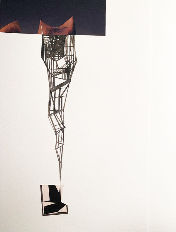 Gareth Fisher PRSA Untitled XII, from the series Regions of the Ideal, 2020 Collage on watercolour paper 32 x 24 cm