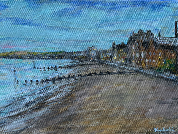 Henry Kondracki RSA Silent Shore Oil on canvas 15 x 20 cm