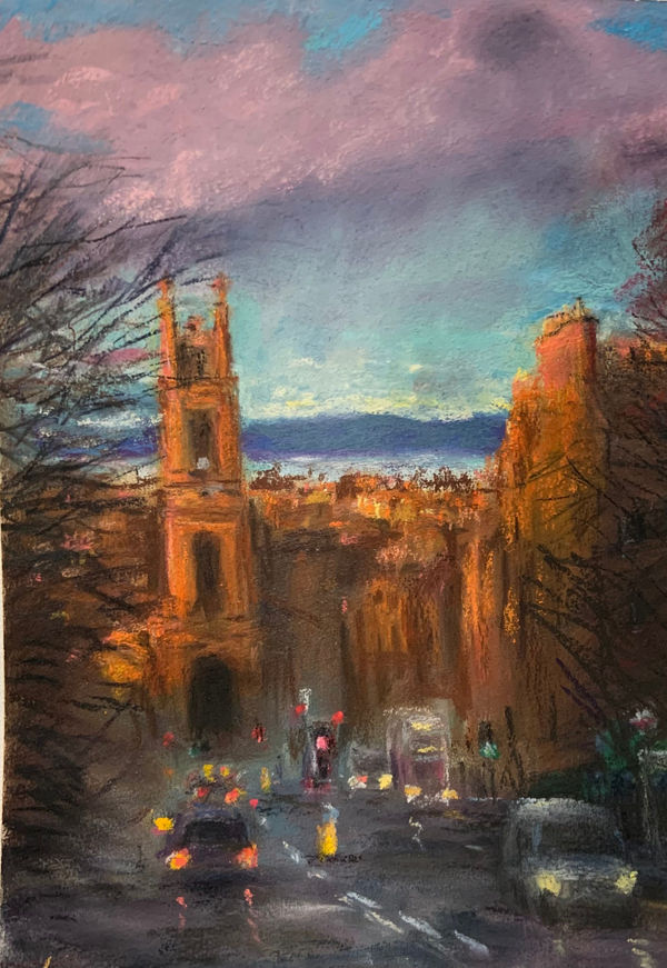 Henry Kondracki RSA Howe Street Pastel on paper 34 x 24 cm