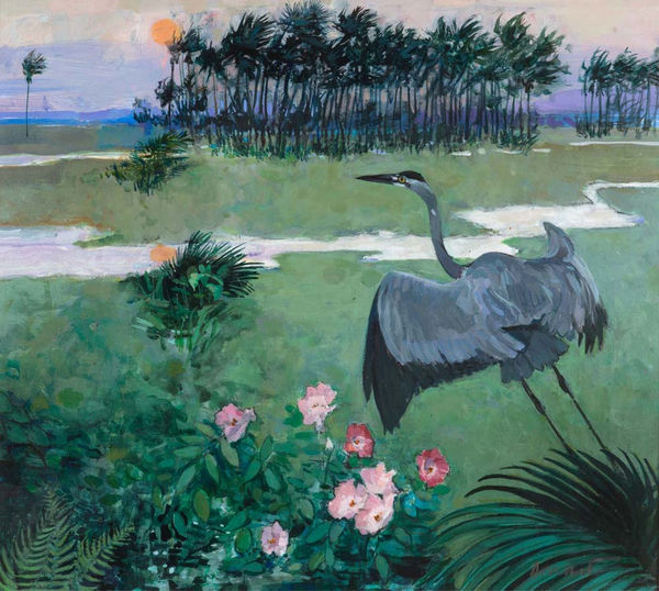 George Donald RSA, Heron Rising - Indian River, Florida