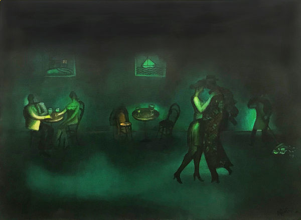 Willie Rodger RSA The Party's Over, 2012 Oil on canvas 76 x 102 cm