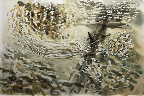 Mair Hughes, Limestone Waterscape 1, 2020