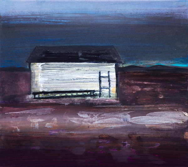 Barbara Rae RSA, Ghost Hut – Port Leopold, 2018