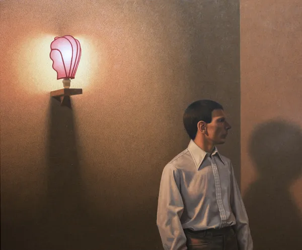 David Evans RSA The New Light Oil on canvas Image: 101 x 122 cm Frame: 116 x 135 cm