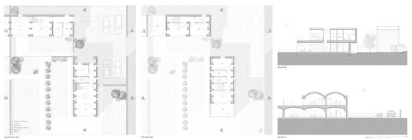 Laura Sutherland, Villas Architectural Drawing, 2024