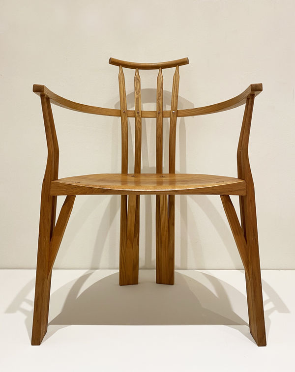 Keith Rand RSA Four-Legged Armchair Ash and oak 92 x 61 x 52 cm