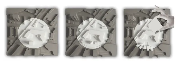 Theodora Sideri Massing Compositions, 2025 3d printed model 29 x 29 cm