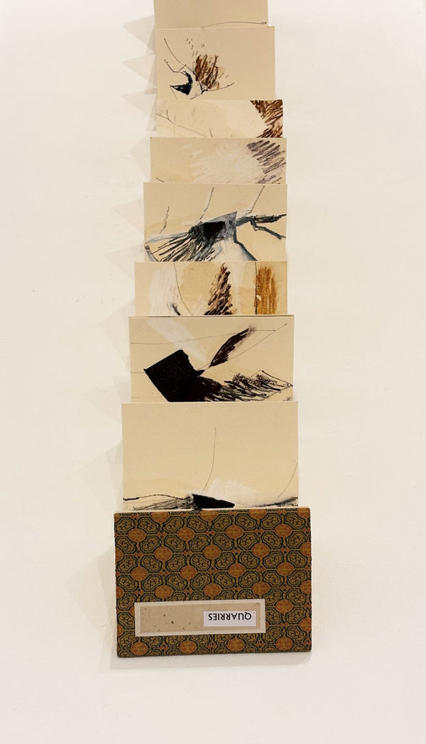 Frances Pelly RSA Quarries, 2024 Concertina book 8.5 x 11.5 x 120 cm