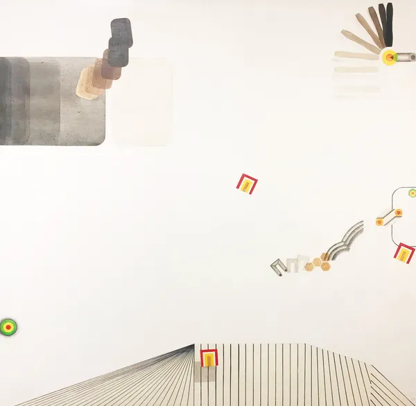 Jack Knox RSA History Lesson, 1968 PVA on canvas 142.5 x 142.5 cm