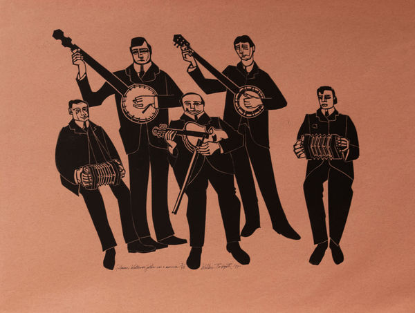 Willie Rodger RSA, Gilmour Whitecross' Father was a Musician, 1977