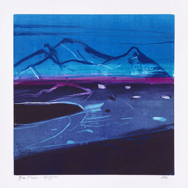 Barbara Rae RSA, Ice Floe - Baffin, 2015